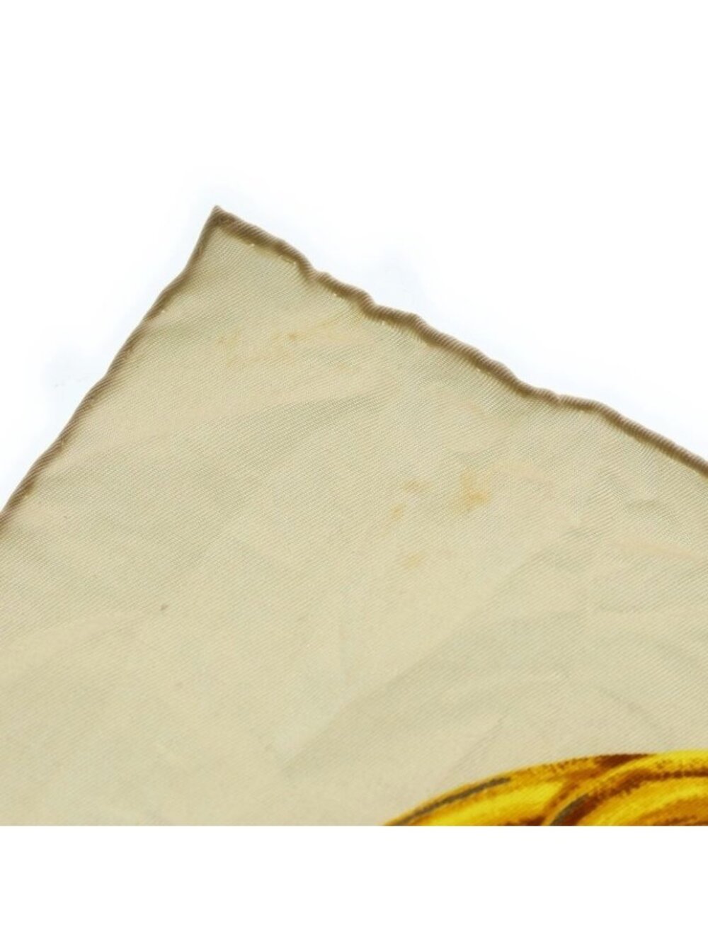 Chanel Coco Mark Chain Motif Scarf Gold Silk - Picture 6 of 6